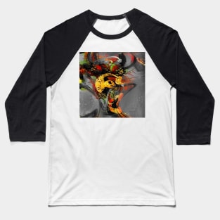 Abstract swirls painting Baseball T-Shirt